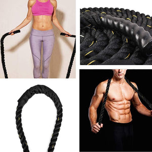 Elevate Your Fitness Routine with the Heavy-Duty Triple-Strand Weighted Jump Rope