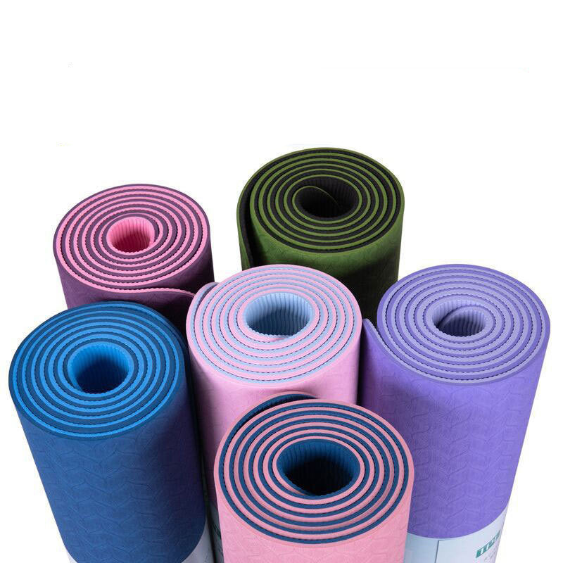 Elevate Your Yoga Practice with Our Two-Color 6Mm Posture Line Yoga Mat