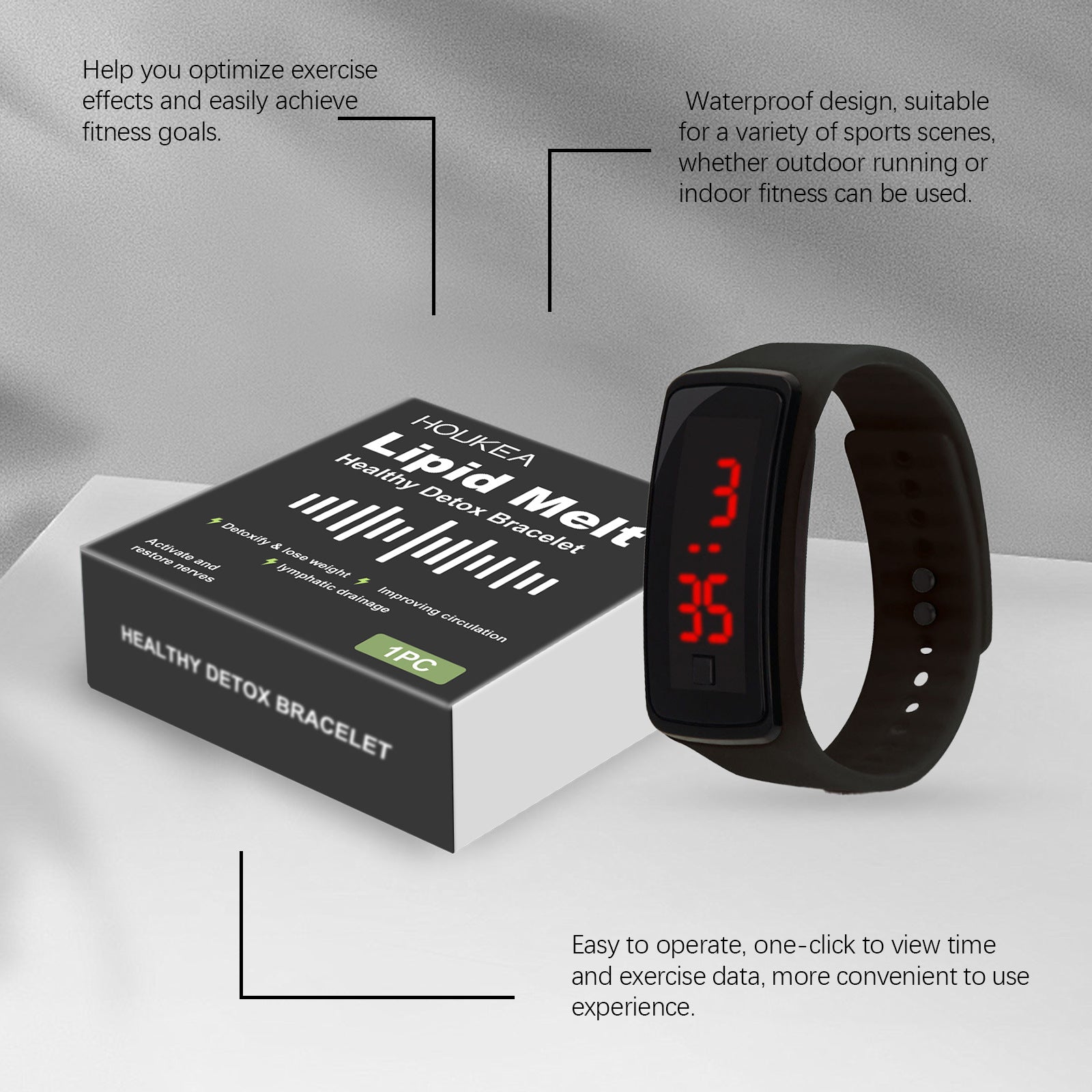 Outdoor Sports Watch with Fitness Tracking and Step Counter