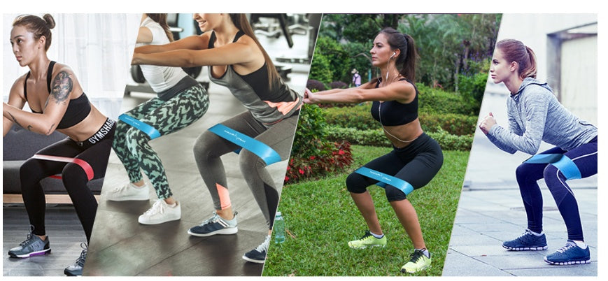 Resistance Bands Set For Home Gym Yoga Pilates And Fitness