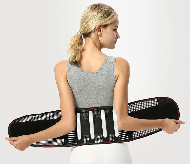 Lumbar Steel Support Belt for Lower Back Pain Relief