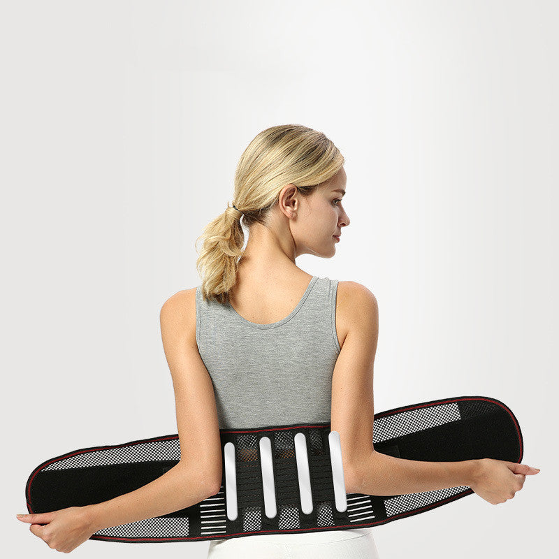Lumbar Steel Support Belt for Lower Back Pain Relief
