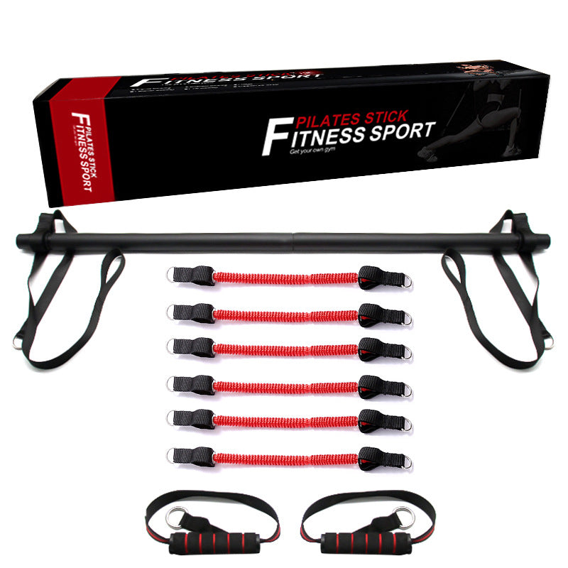 Portable Pilates Bar Kit With Resistance Bands For Home Workout