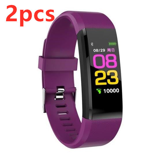 Bluetooth Smart Bracelet With Heart Rate Activity Fitness Tracker