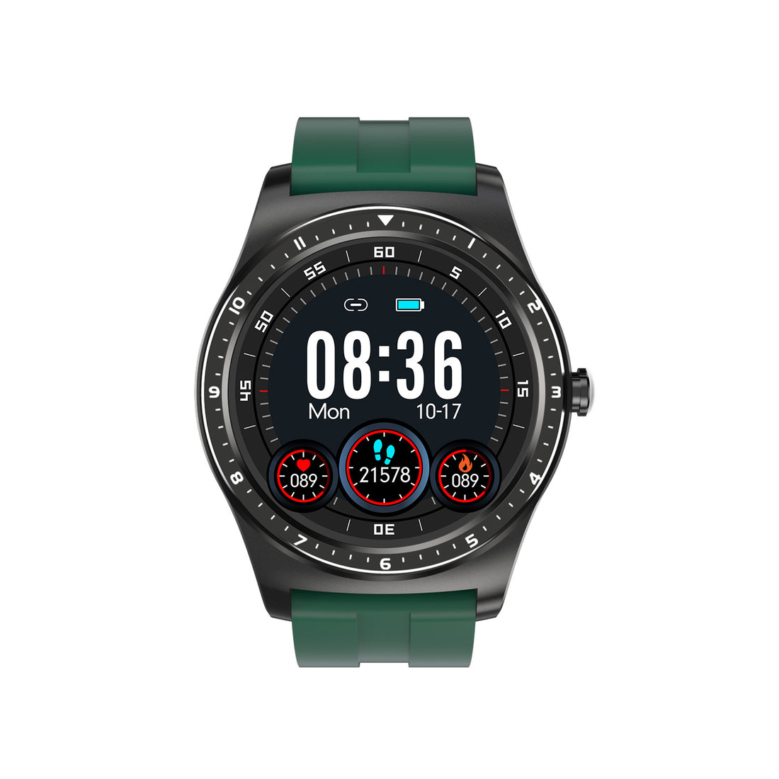 Full Touch Smartwatch With Heart Rate Blood Pressure And Fitness Tracking