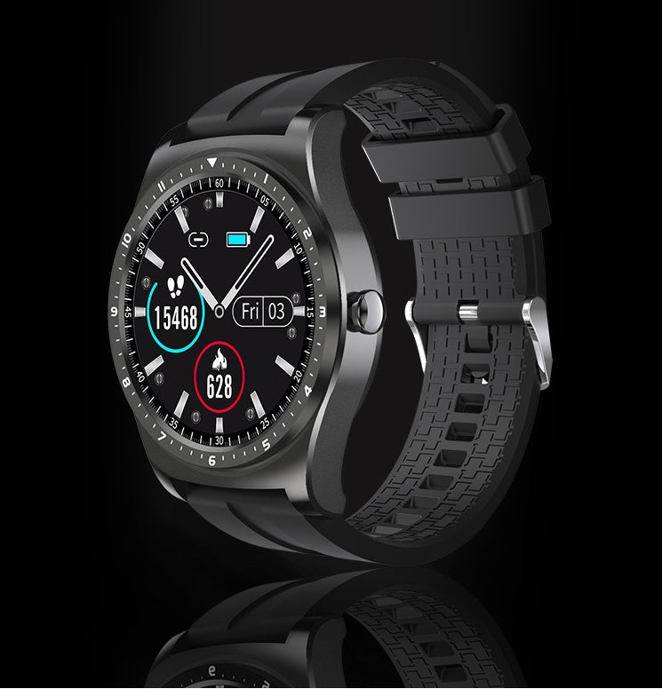 Full Touch Smartwatch With Heart Rate Blood Pressure And Fitness Tracking