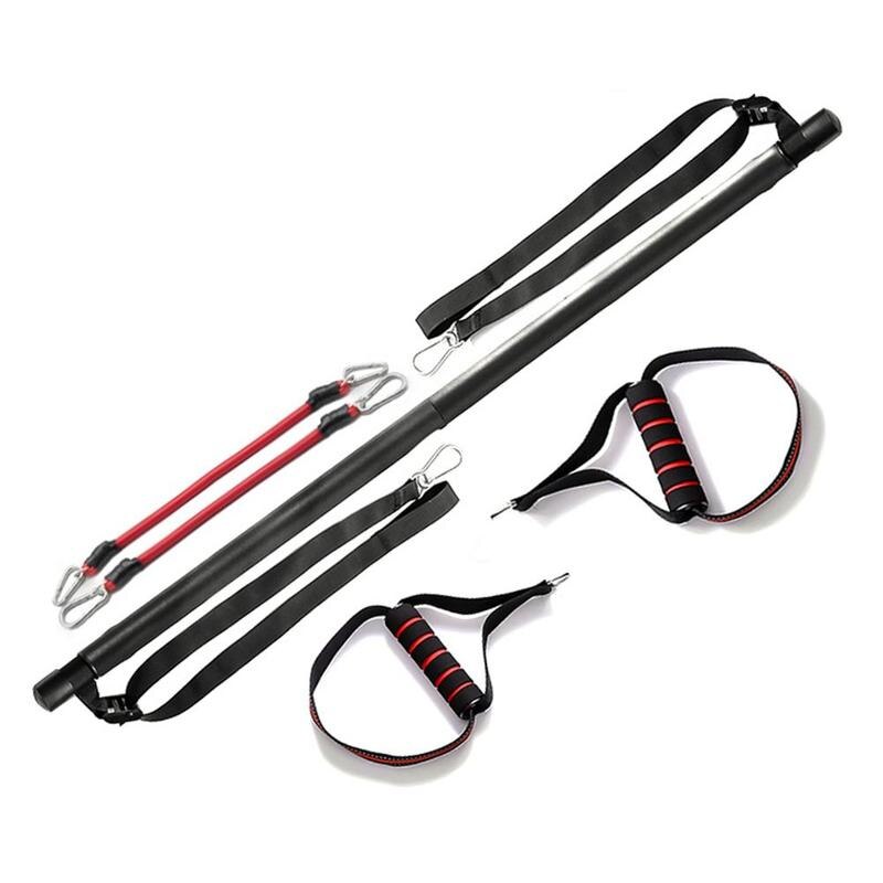 Portable Pilates Bar Kit With Resistance Bands For Home Workout