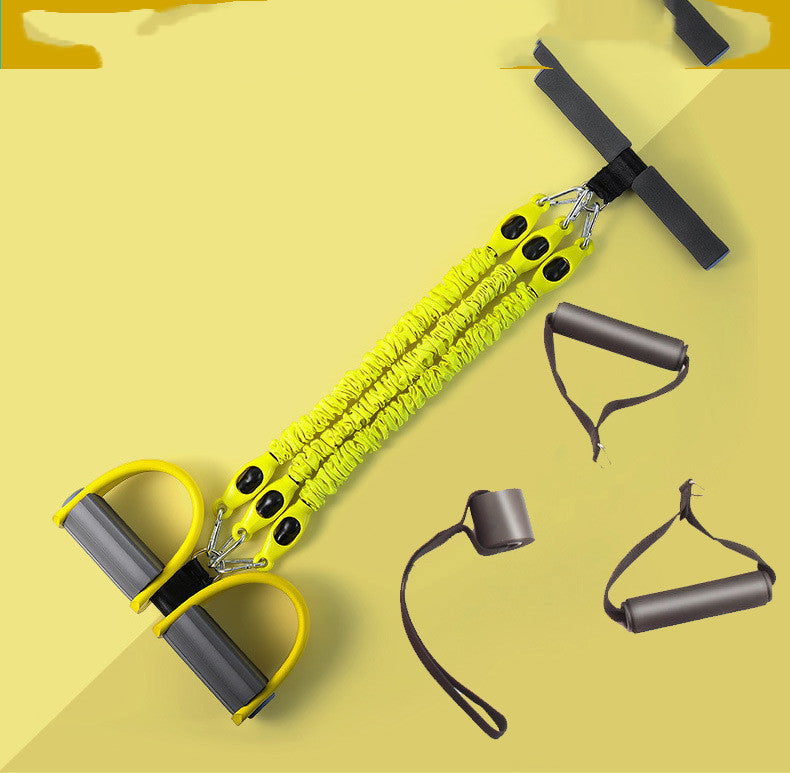 Multi-Function Latex Resistance Bands With Pedal Pull Rope For Fitness