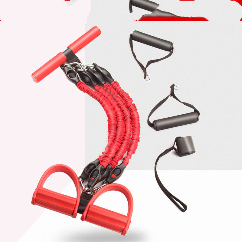 Multi-Function Latex Resistance Bands With Pedal Pull Rope For Fitness