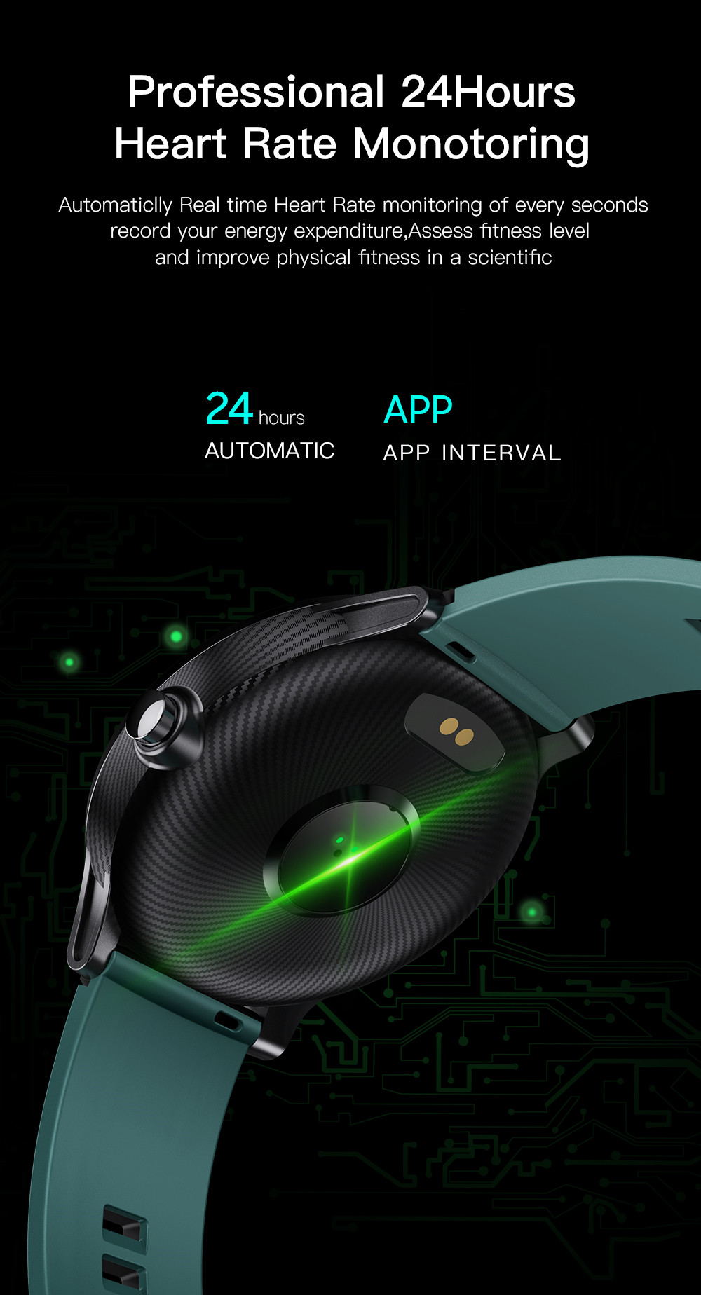 SN80 Smart Watch Fitness Tracker with Heart Rate Monitor