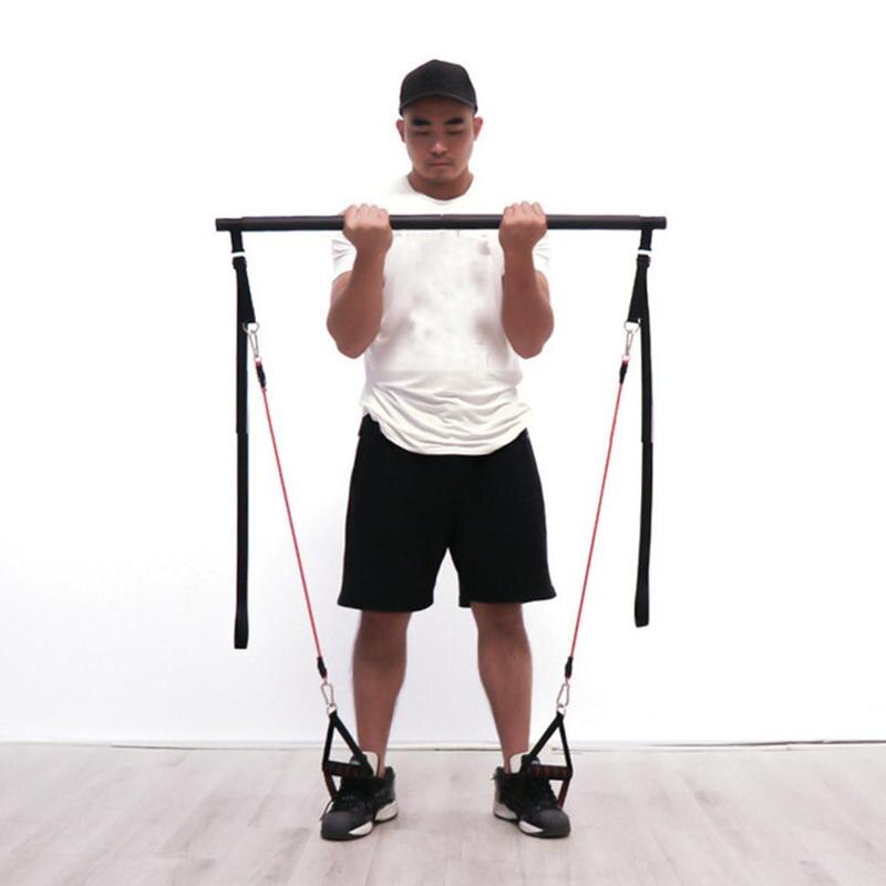 Portable Pilates Bar Kit With Resistance Bands For Home Workout