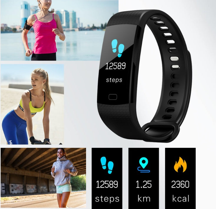 Smart Band Watch With Color Screen Heart Rate Fitness Tracker