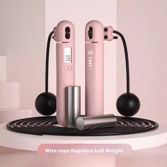 Electronic Counting Of Weight Burning And Weight Loss In Cordless Jumping Rope