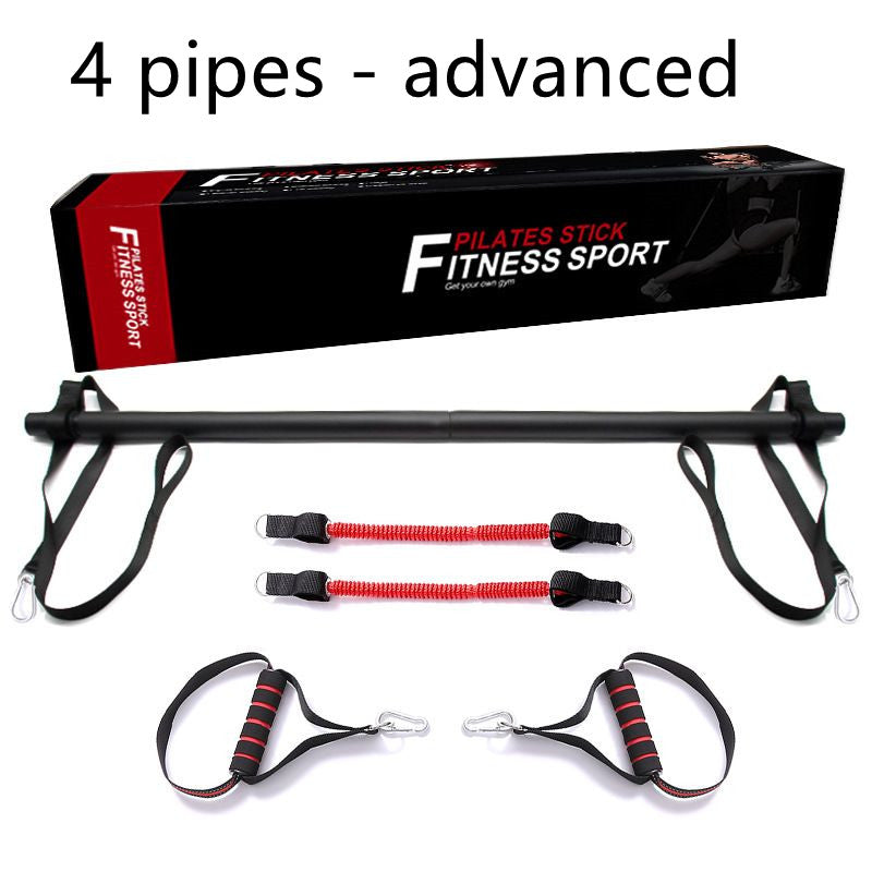 Portable Pilates Bar Kit With Resistance Bands For Home Workout