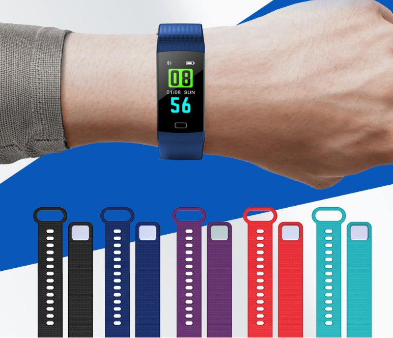 Smart Band Watch With Color Screen Heart Rate Fitness Tracker