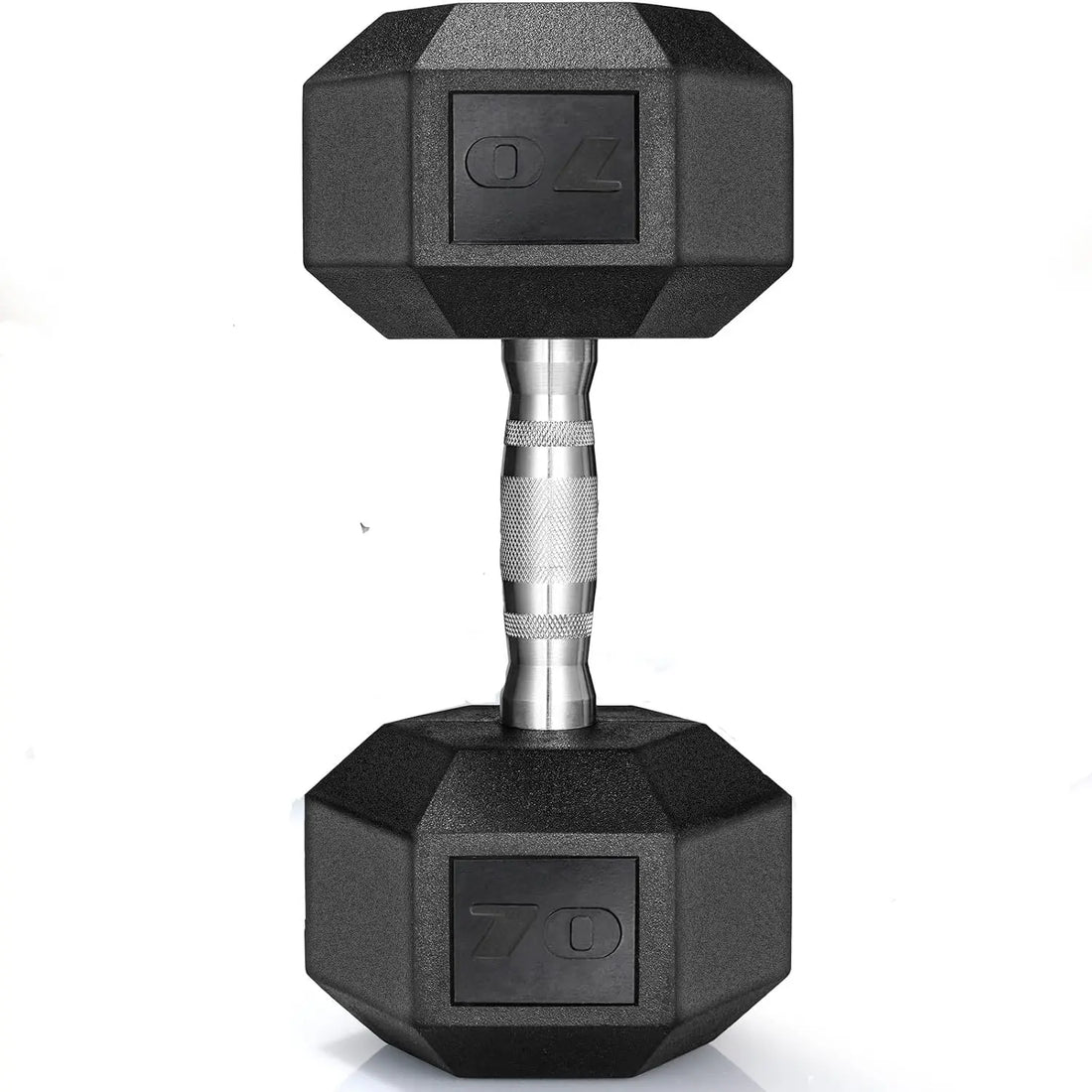 Rubber Hex Dumbbell – 30 to 75 lb | Home Gym Strength Training
