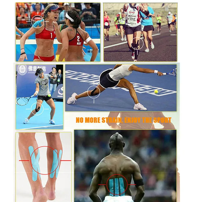 Waterproof Kinesiology Tape – Elastic Athletic Support for Sports & Recovery