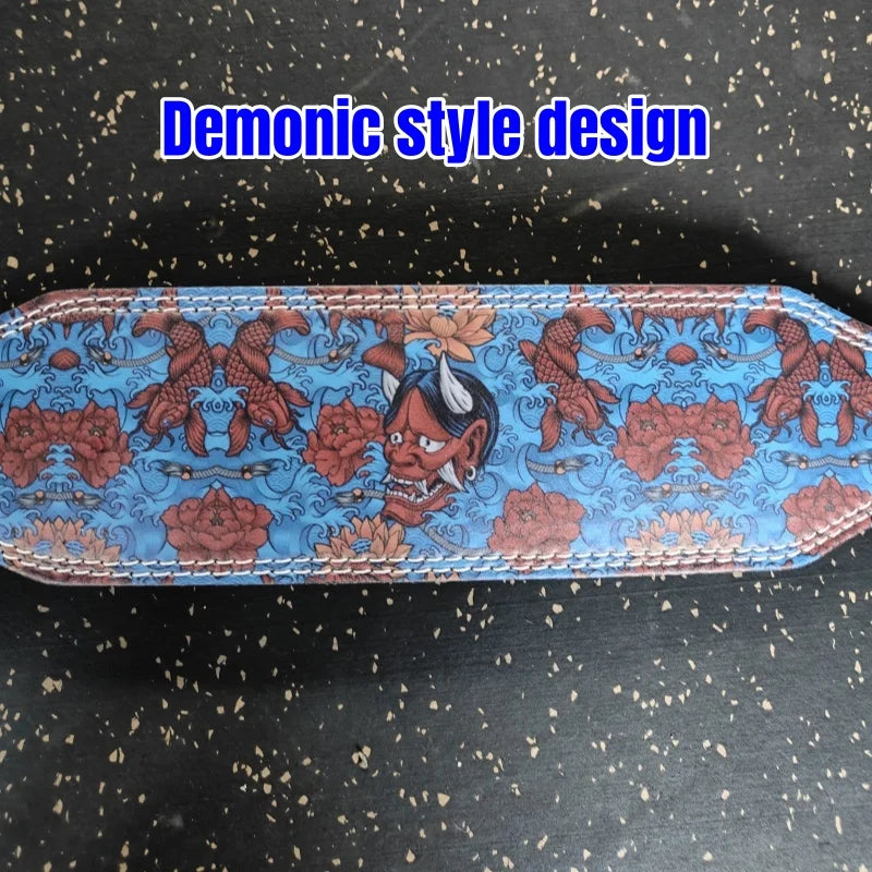 Demon Weightlifting Belt – PU Leather Waist Support for Men & Women