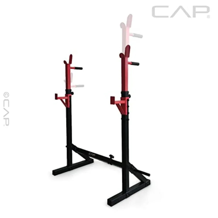 Adjustable Multi-Function Squat Rack – Space-Saving Steel Home Gym Rack