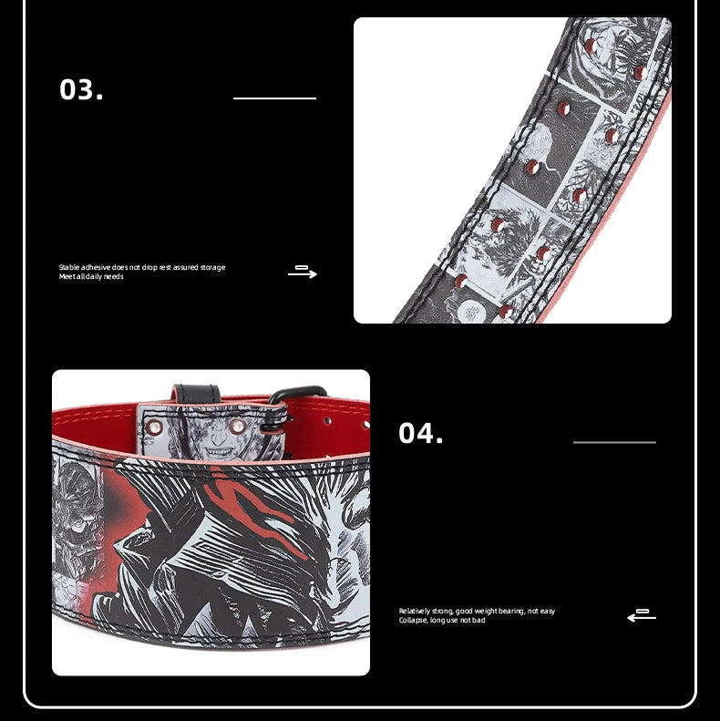 Weightlifting Belt – PU Leather Back Support for Men & Women
