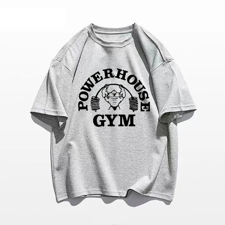 Weightlifting Print Cotton T-Shirt – Men's Gym Tee