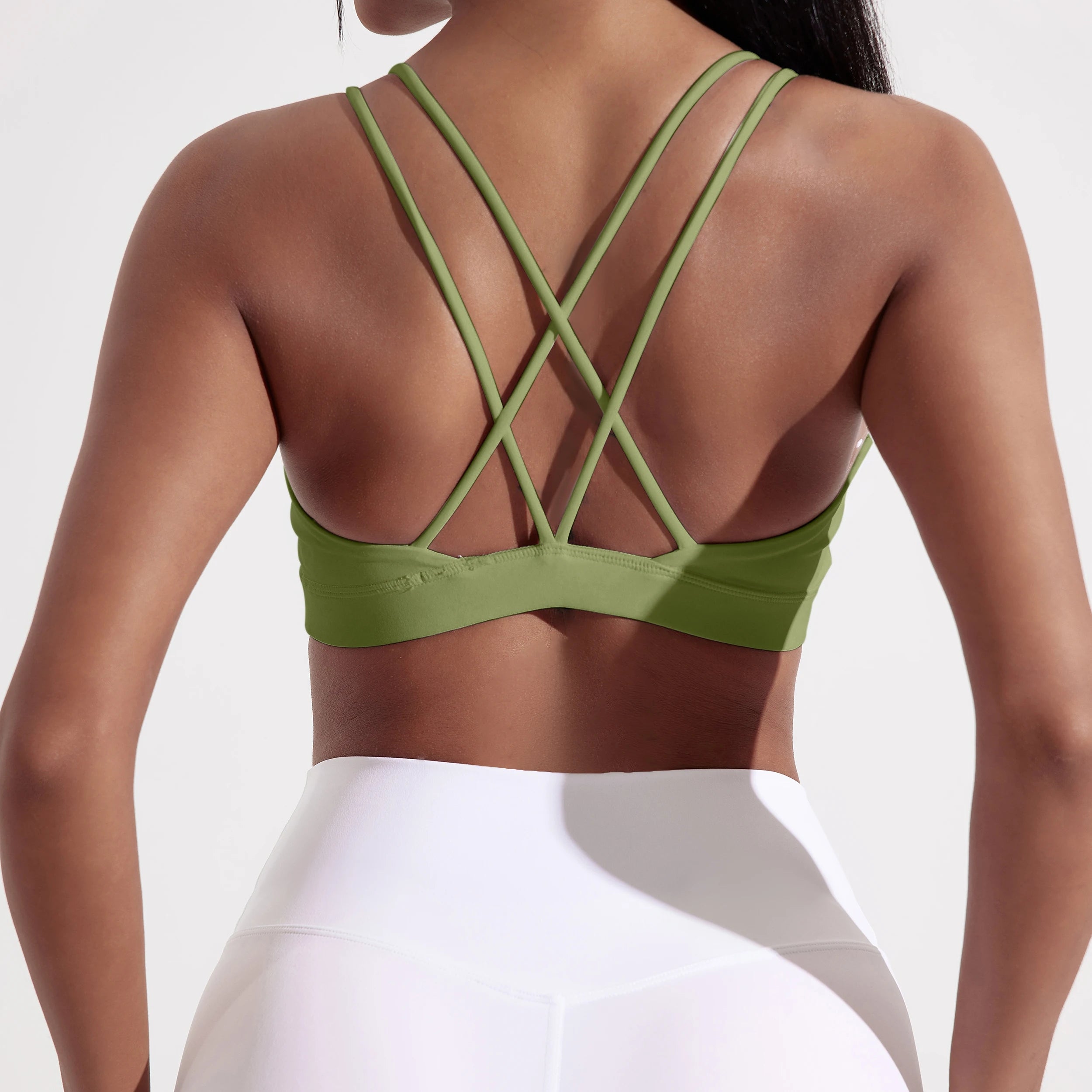 Cross-Back Sports Bra – High Support Gym & Yoga Top
