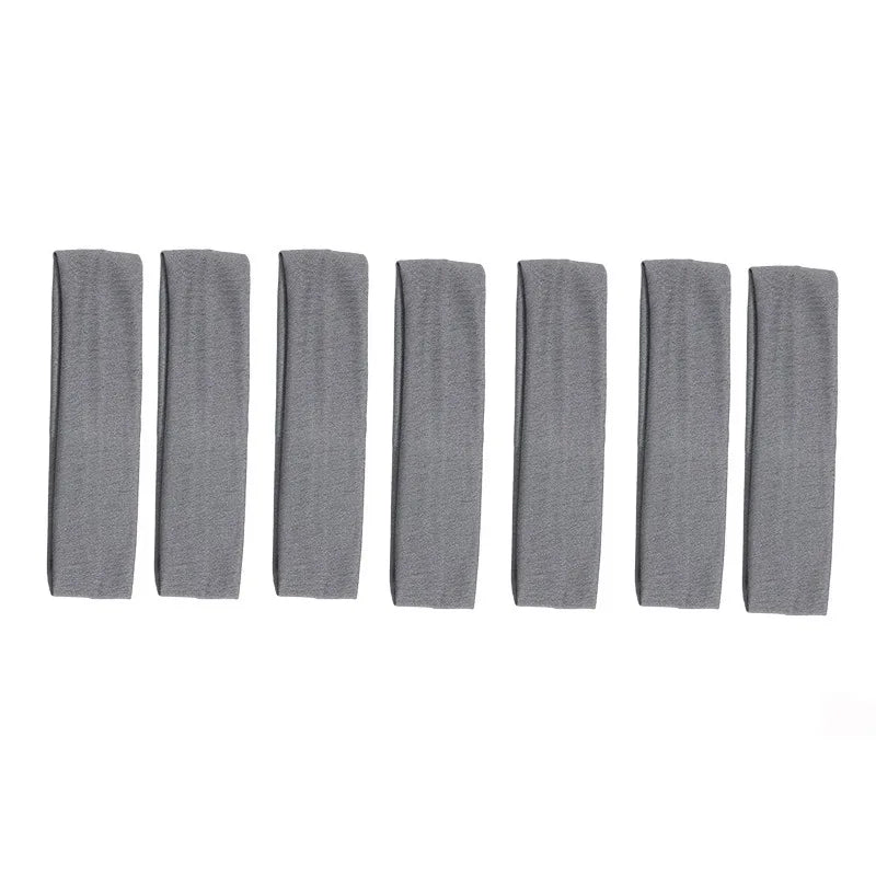 7-Pack Elastic Sports Headbands – Stretchy Sweatbands for Fitness, Yoga, Running & Cycling