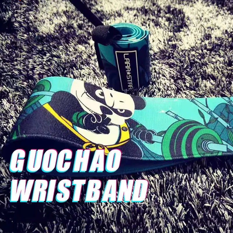 Panda Wrist Wraps – Elastic Support with Thumb Loop for Weightlifting & Pull-Ups