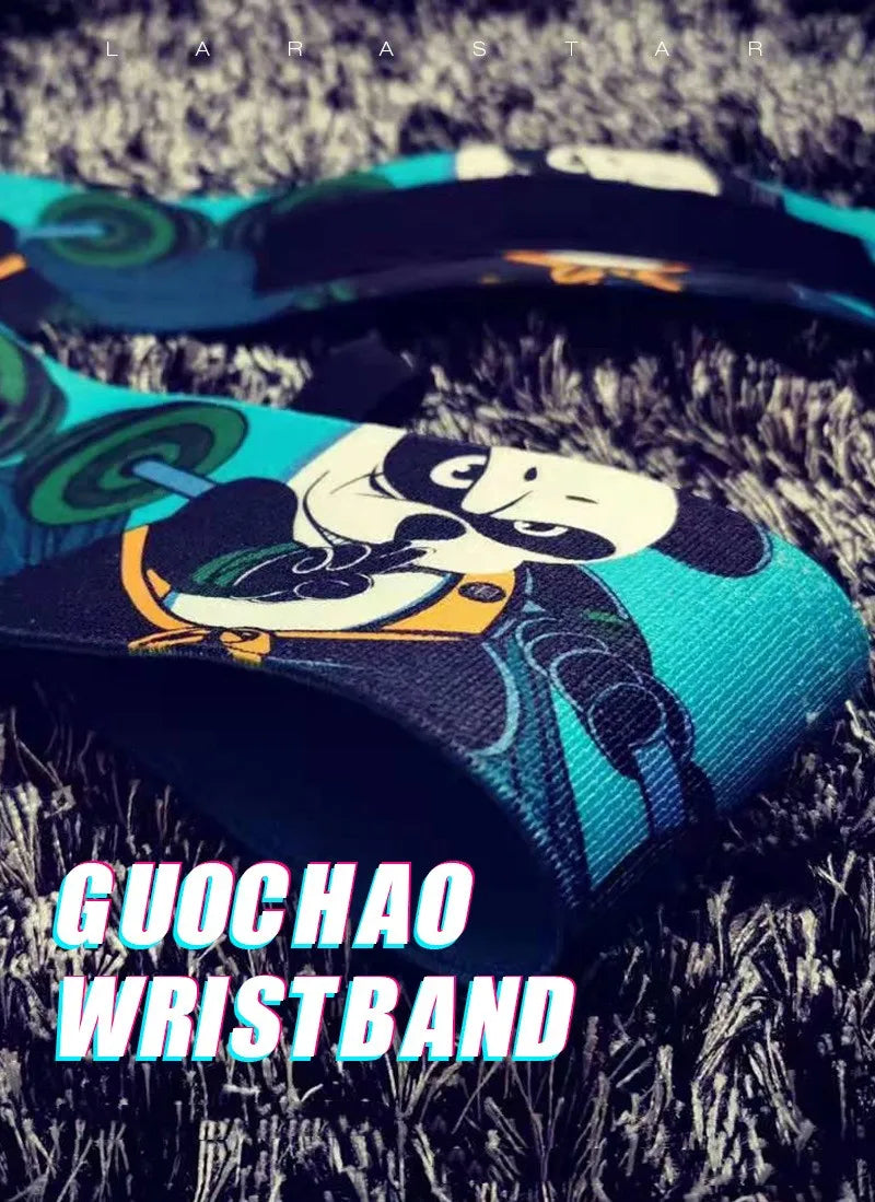 Panda Wrist Wraps – Elastic Support with Thumb Loop for Weightlifting & Pull-Ups