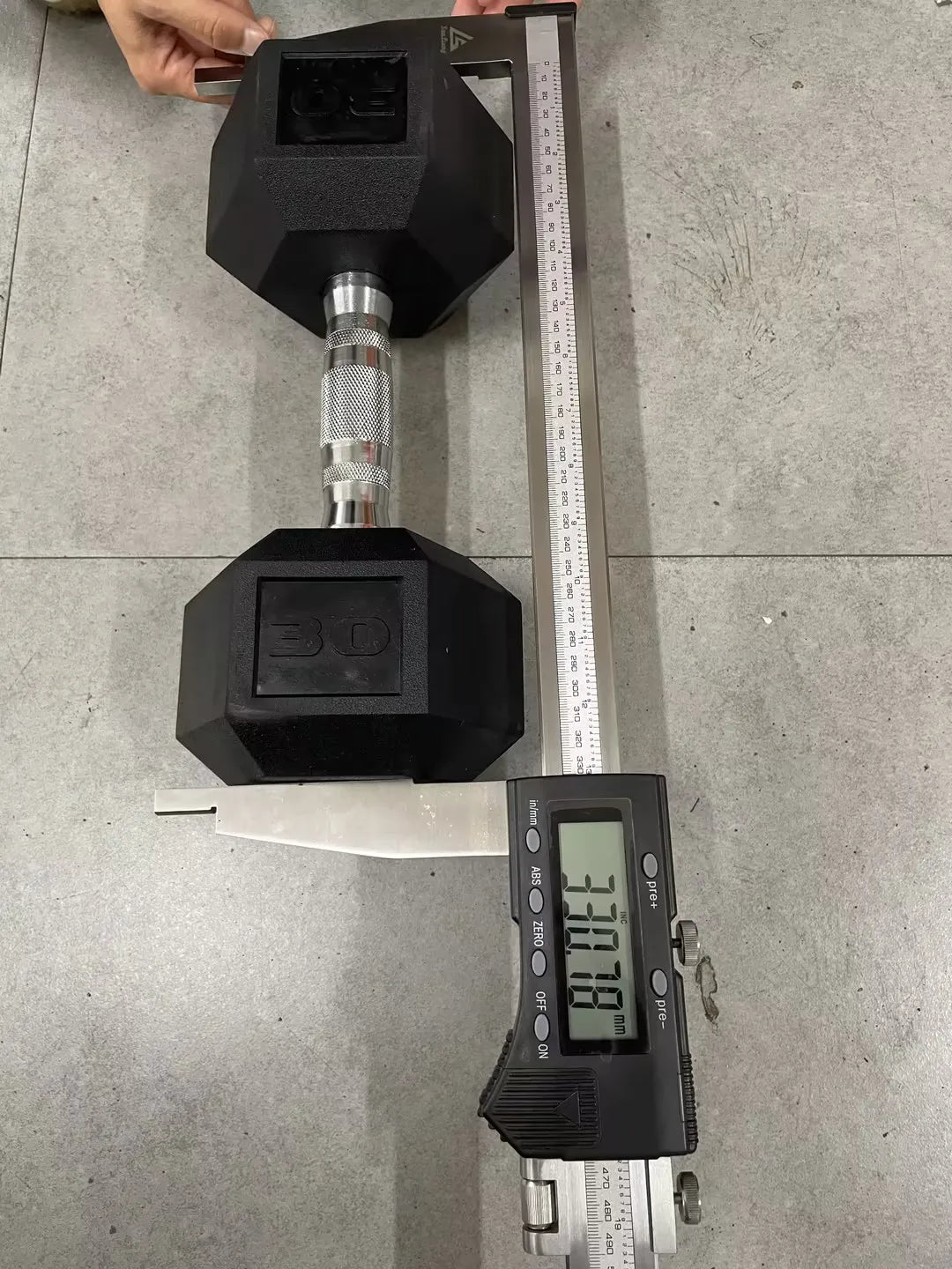 Rubber Hex Dumbbell – 30 to 75 lb | Home Gym Strength Training