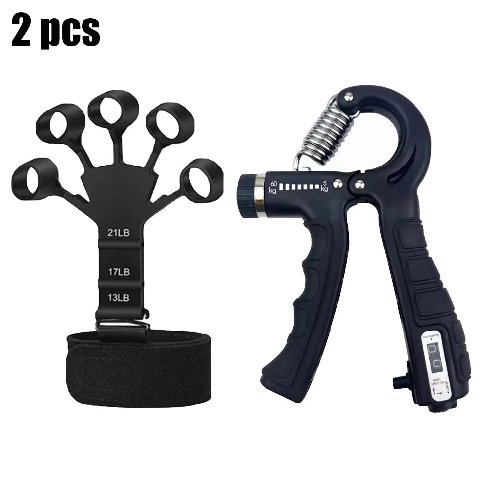 Hand Grip Strengthener Kit – Finger Exercise & Rehabilitation Training Tool