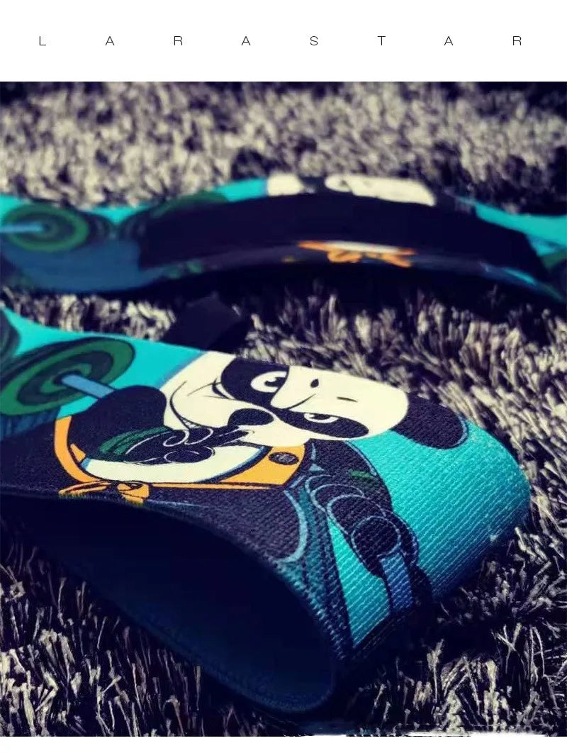 Panda Wrist Wraps – Elastic Support with Thumb Loop for Weightlifting & Pull-Ups