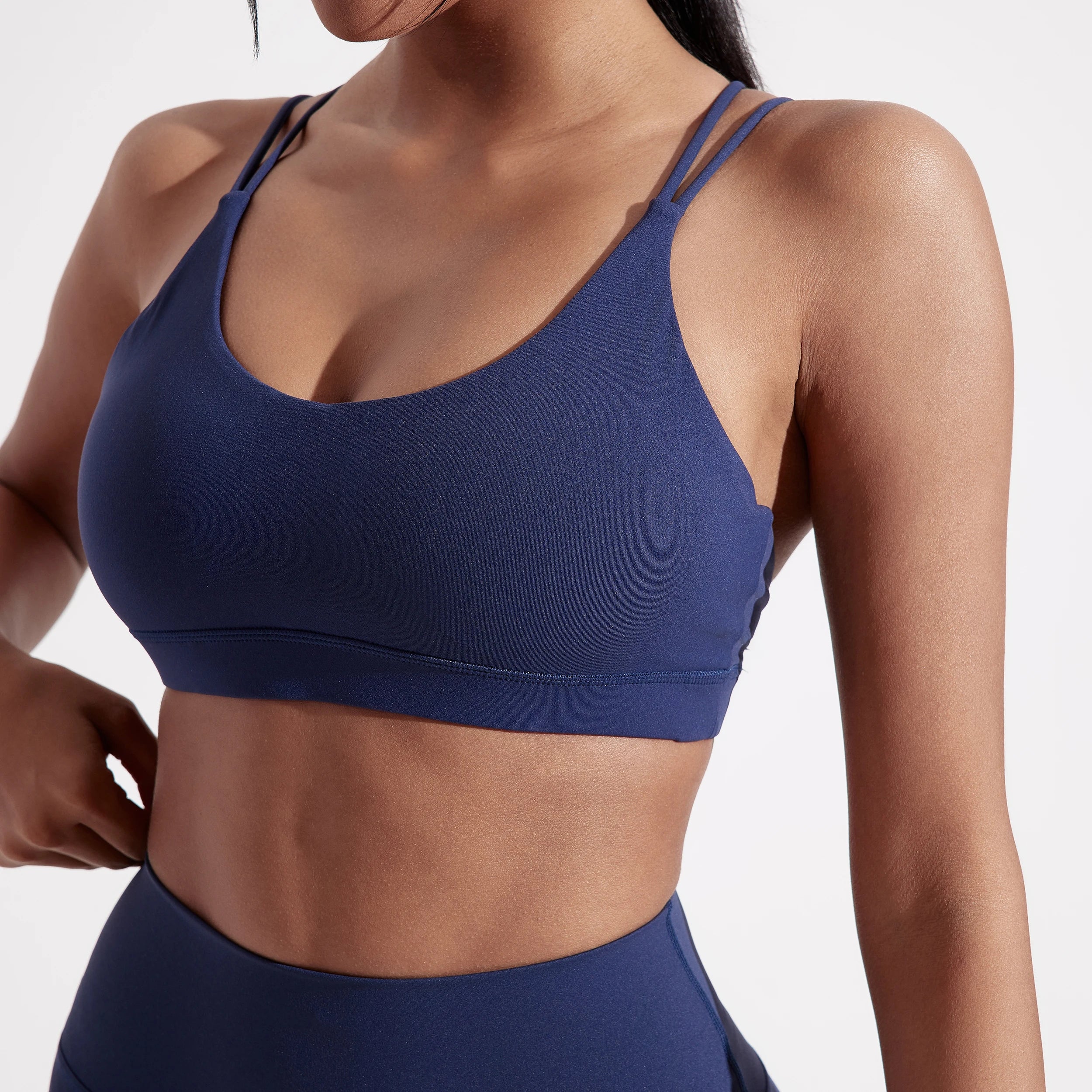 Cross-Back Sports Bra – High Support Gym & Yoga Top