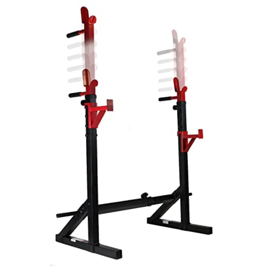 Adjustable Multi-Function Squat Rack – Space-Saving Steel Home Gym Rack