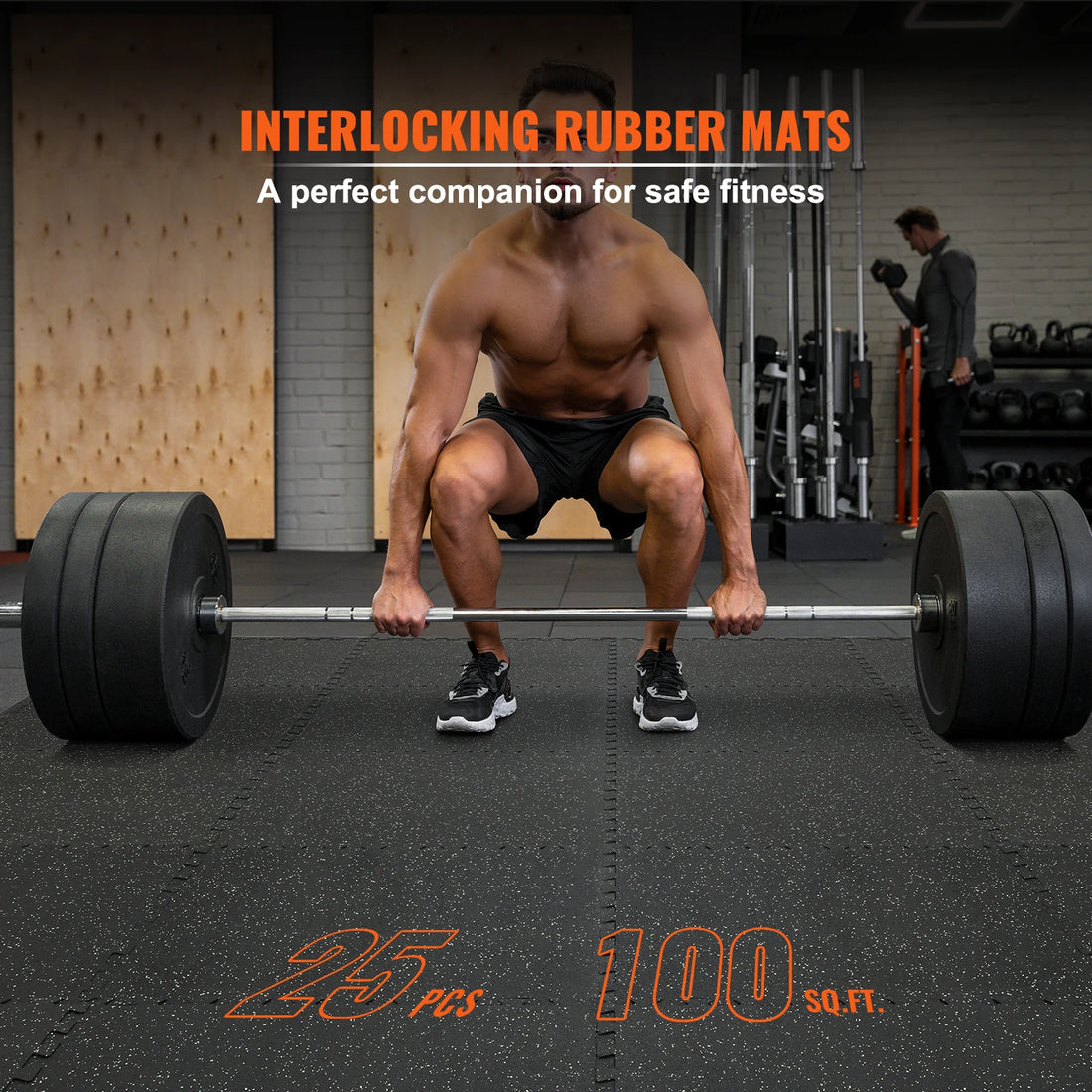 Interlocking Gym Floor Mats – EVA Foam & Rubber Top, Waterproof Exercise Flooring
