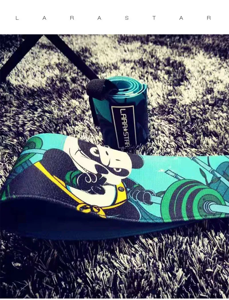 Panda Wrist Wraps – Elastic Support with Thumb Loop for Weightlifting & Pull-Ups