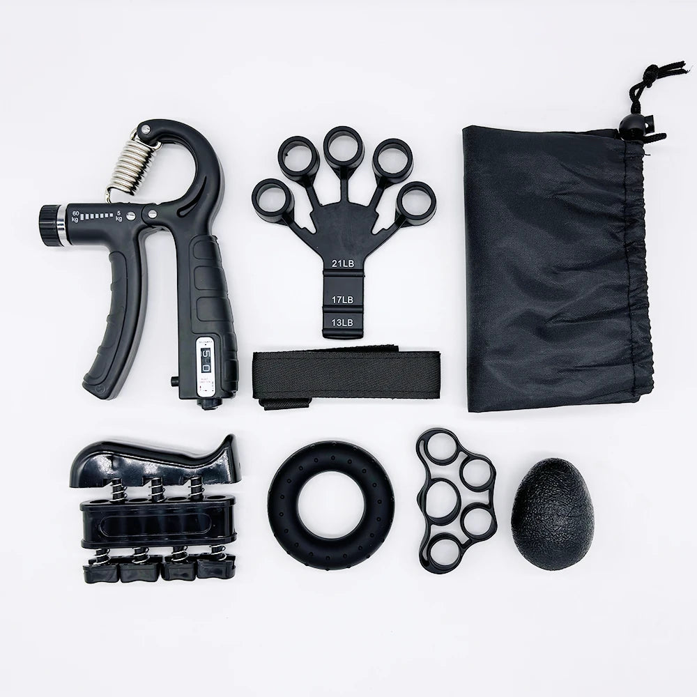 Hand Grip Strengthener Kit – Finger Exercise & Rehabilitation Training Tool