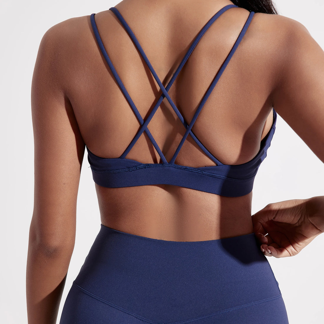 Cross-Back Sports Bra – High Support Gym & Yoga Top