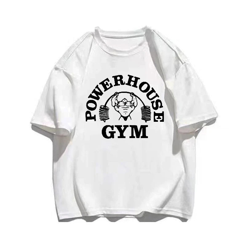 Weightlifting Print Cotton T-Shirt – Men's Gym Tee