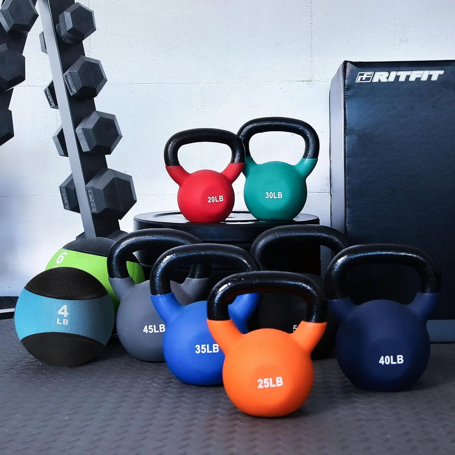 Neoprene Coated Cast Iron Kettlebell