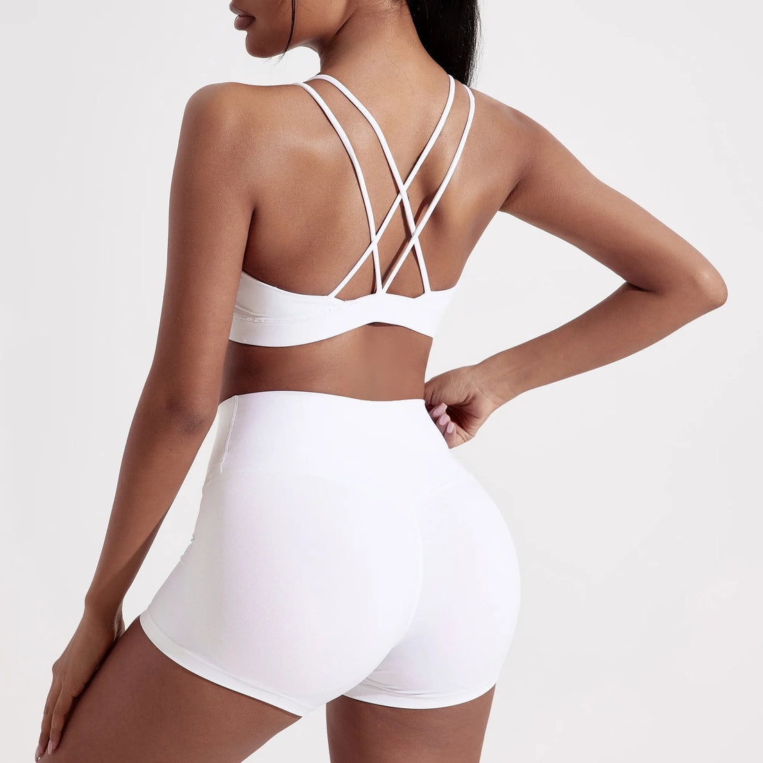 Cross-Back Sports Bra – High Support Gym & Yoga Top