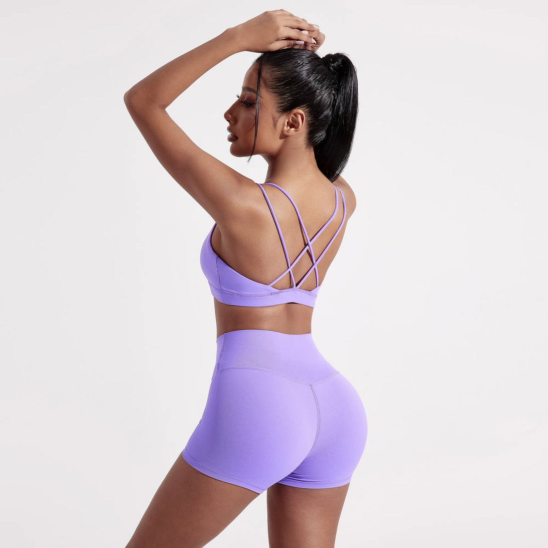 Cross-Back Sports Bra – High Support Gym & Yoga Top