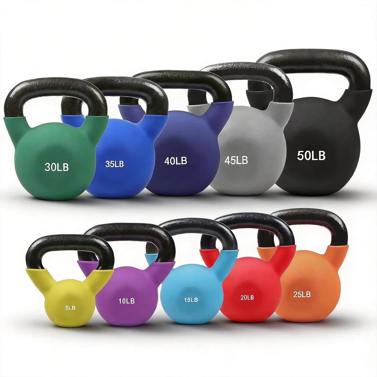 Neoprene Coated Cast Iron Kettlebell