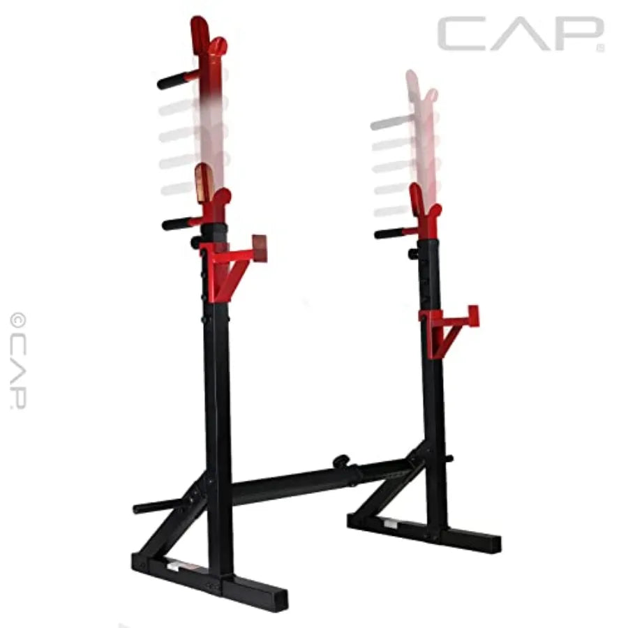 Adjustable Multi-Function Squat Rack – Space-Saving Steel Home Gym Rack