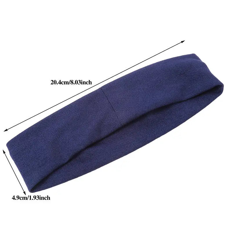 7-Pack Elastic Sports Headbands – Stretchy Sweatbands for Fitness, Yoga, Running & Cycling