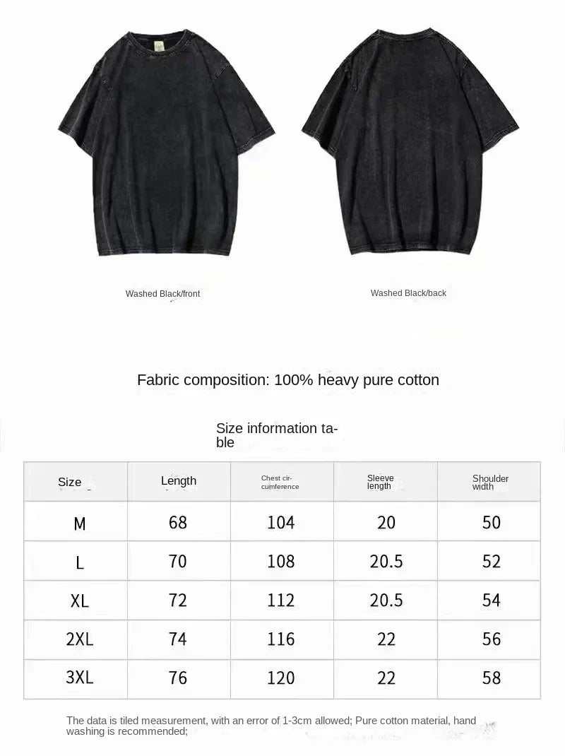 Darc Wolves Vintage Washed Gym T-Shirt – Unisex Fitness Tee