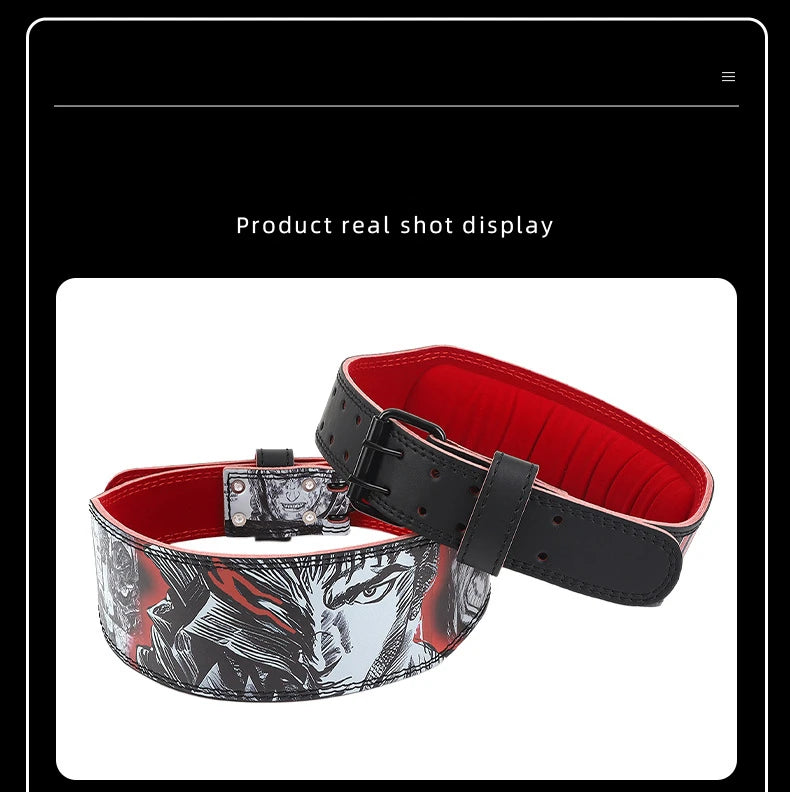 Weightlifting Belt – PU Leather Back Support for Men & Women