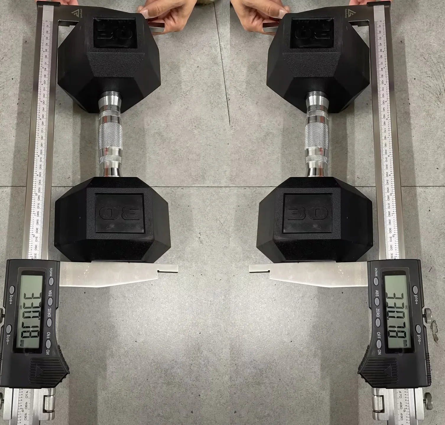 Rubber Hex Dumbbell – 30 to 75 lb | Home Gym Strength Training