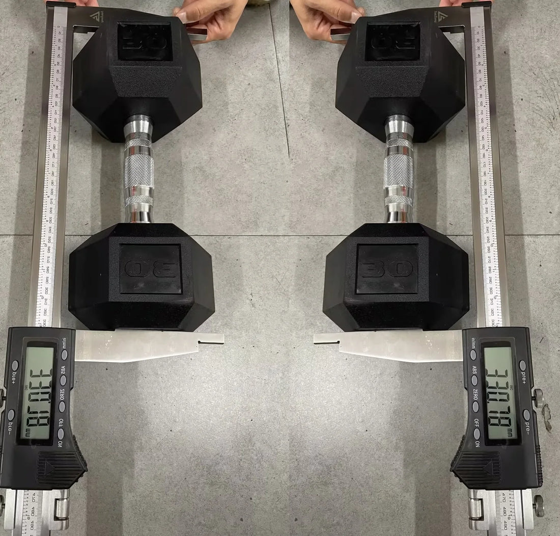 Rubber Hex Dumbbell – 30 to 75 lb | Home Gym Strength Training