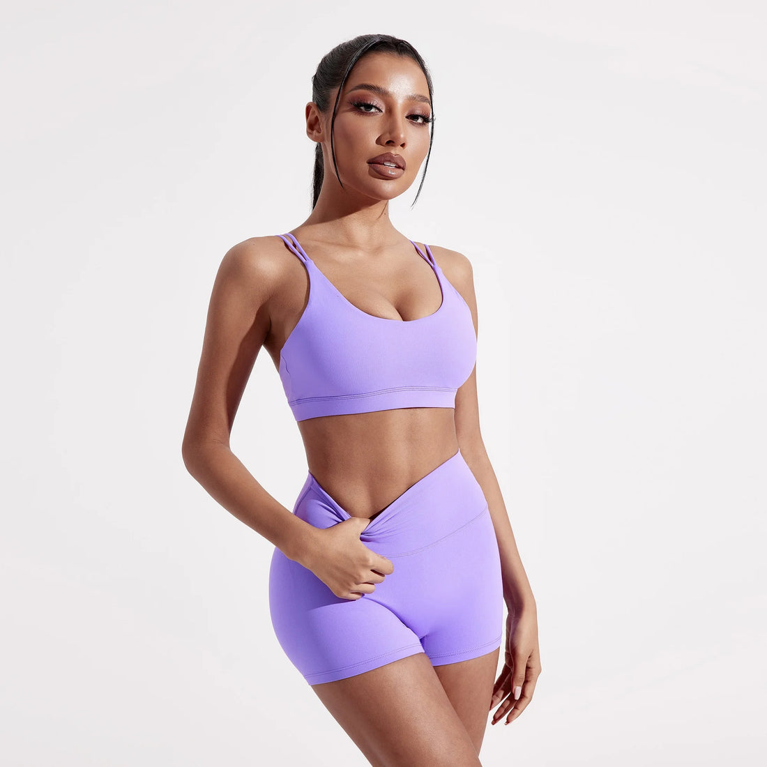 Cross-Back Sports Bra – High Support Gym & Yoga Top